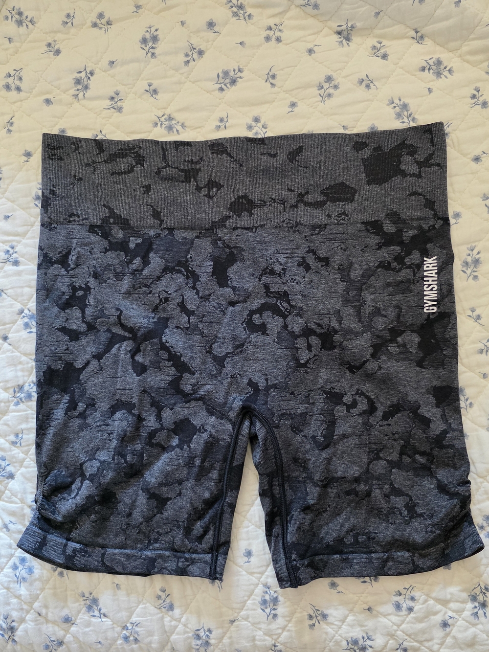 Gymshark Black Camo High-Rise Athletic Shorts
